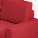 2-Seater Fabric Sofa 168cm Classic Modern Design Sakar 140 