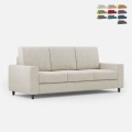Sakar 180 Modern Elegant 3-Seater Fabric Sofa 208cm Promotion