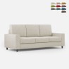 Sakar 180 Modern Elegant 3-Seater Fabric Sofa 208cm Promotion