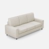 Sakar 180 Modern Elegant 3-Seater Fabric Sofa 208cm 