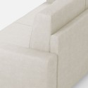 Sakar 180 Modern Elegant 3-Seater Fabric Sofa 208cm 