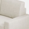 Sakar 180 Modern Elegant 3-Seater Fabric Sofa 208cm 