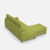 Sakar 180P 3-Seater Sofa with Ottoman, 208cm, Fabric Upholstery for Living Room 
