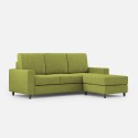 Sakar 180P 3-Seater Sofa with Ottoman, 208cm, Fabric Upholstery for Living Room 