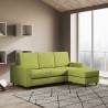 Sakar 180P 3-Seater Sofa with Ottoman, 208cm, Fabric Upholstery for Living Room Measures