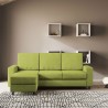 Sakar 180P 3-Seater Sofa with Ottoman, 208cm, Fabric Upholstery for Living Room 
