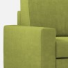 Sakar 180P 3-Seater Sofa with Ottoman, 208cm, Fabric Upholstery for Living Room 