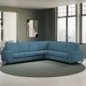 Large corner sofa in fabric 6 seats 286x226cm modern Sakar 18AG Measures