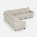 Design 6-seat corner sofa 281x221cm in modern Karay 18AG fabric 