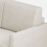Design 6-seat corner sofa 281x221cm in modern Karay 18AG fabric 