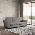 Elegant modern 3-seater living room sofa in fabric 212cm Yasel 180. Price