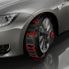 Universal snow chains approved for non-chainable cars R13-24'' Modula Plastic Bulk Discounts