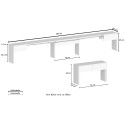 Bench for extendable dining table console 66-290cm Pratika B 