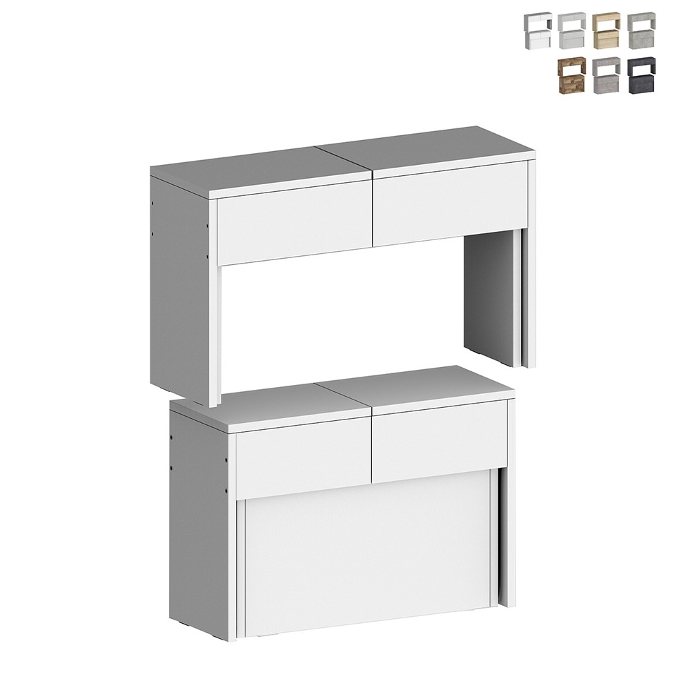 Set of 2 Extendable Benches 66-290cm for Pratika A + B Dining Table