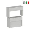 Set of 2 Extendable Benches 66-290cm for Pratika A + B Dining Table 