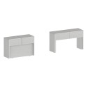 Set of 2 Extendable Benches 66-290cm for Pratika A + B Dining Table 