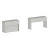 Set of 2 Extendable Benches 66-290cm for Pratika A + B Dining Table 