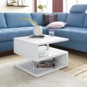 Modern elegant coffee table with 2 shelves Zeta 55 Discounts