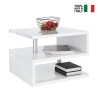 Modern elegant coffee table with 2 shelves Zeta 55 Model