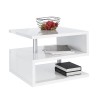 Modern elegant coffee table with 2 shelves Zeta 55 Cost
