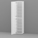 Glossy white shoe cabinet entrance wardrobe with 1 door 45x35x191h Dory Sale