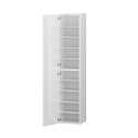 Glossy white shoe cabinet entrance wardrobe with 1 door 45x35x191h Dory Offers