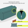 Modern Design 2-Seater Microfiber Sofa Bed Centenario 
