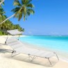 4 Beach sunbeds folding beach bed aluminium Cancun On Sale