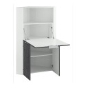 Space-saving folding corner desk 90x56cm Layla II Sale