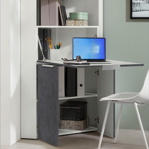 Space-saving folding corner desk 90x56cm Layla II Promotion