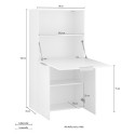 Space-saving desk 70x35cm folding shelf hideaway Layla cupboard Choice Of