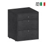 Low chest of drawers with wheels, 3 drawers 47x45x61 office desk. Discounts