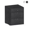 Low chest of drawers with wheels, 3 drawers 47x45x61 office desk. Promotion