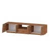 Modern TV stand with mobile support 4 doors drawer 220x45x46cm Chiron Model