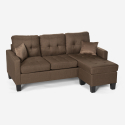 Modern corner sofa 3 seats pouf 2 cushions living room Remissus Cheap