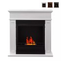 Floor-standing bioethanol living room fireplace with frame Jefferson Eco Promotion