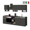 Complete linear kitchen 256cm modern design modular Domina Model