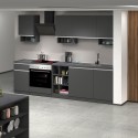 Complete linear kitchen 256cm modern design modular Domina Discounts