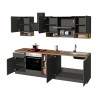 Complete modular kitchen linear design modern style 256cm Essence 