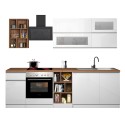 Modern complete kitchen with linear design 256cm modular unique. 