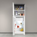 Mobile fridge cover built-in 2-door kitchen container 60x60x164,5h Halser 