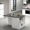 Central island with table for modern kitchen 2 doors 160x90x90cm Grover Choice Of