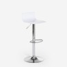 Transparent swivel stool modern design metal bar kitchen Juneau Characteristics
