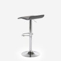 Modern minimalist rotating chrome metal stool Clayton Characteristics