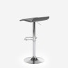 Modern minimalist rotating chrome metal stool Clayton Characteristics
