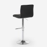 Swivel Adjustable Upholstered Kitchen Bar Stool in Faux Leather Boca Characteristics