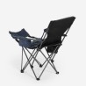Folding camping chair with reclining backrest and footrest Trivor. Offers