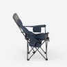 Folding camping chair with reclining backrest and footrest Trivor. Discounts