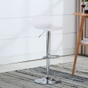 Transparent swivel stool modern design metal bar kitchen Juneau Catalog