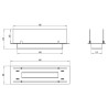 Modern Tabletop Bioethanol Fireplace Burner with Glass Athos Characteristics